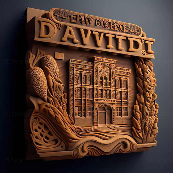 3D model Davenport Iowa (STL)